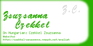 zsuzsanna czekkel business card